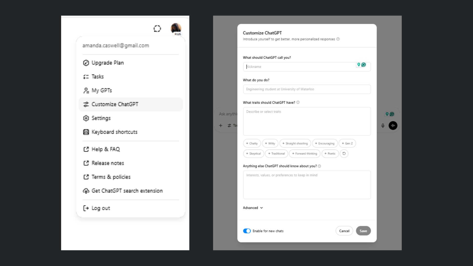 自定义 GPT 截图