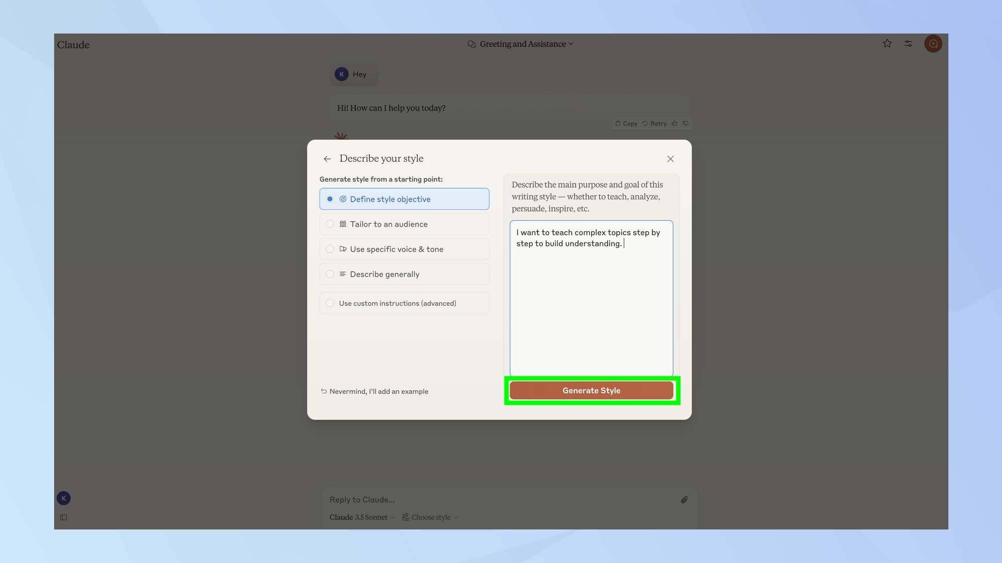 Claude AI 生成自定义样式突出显示