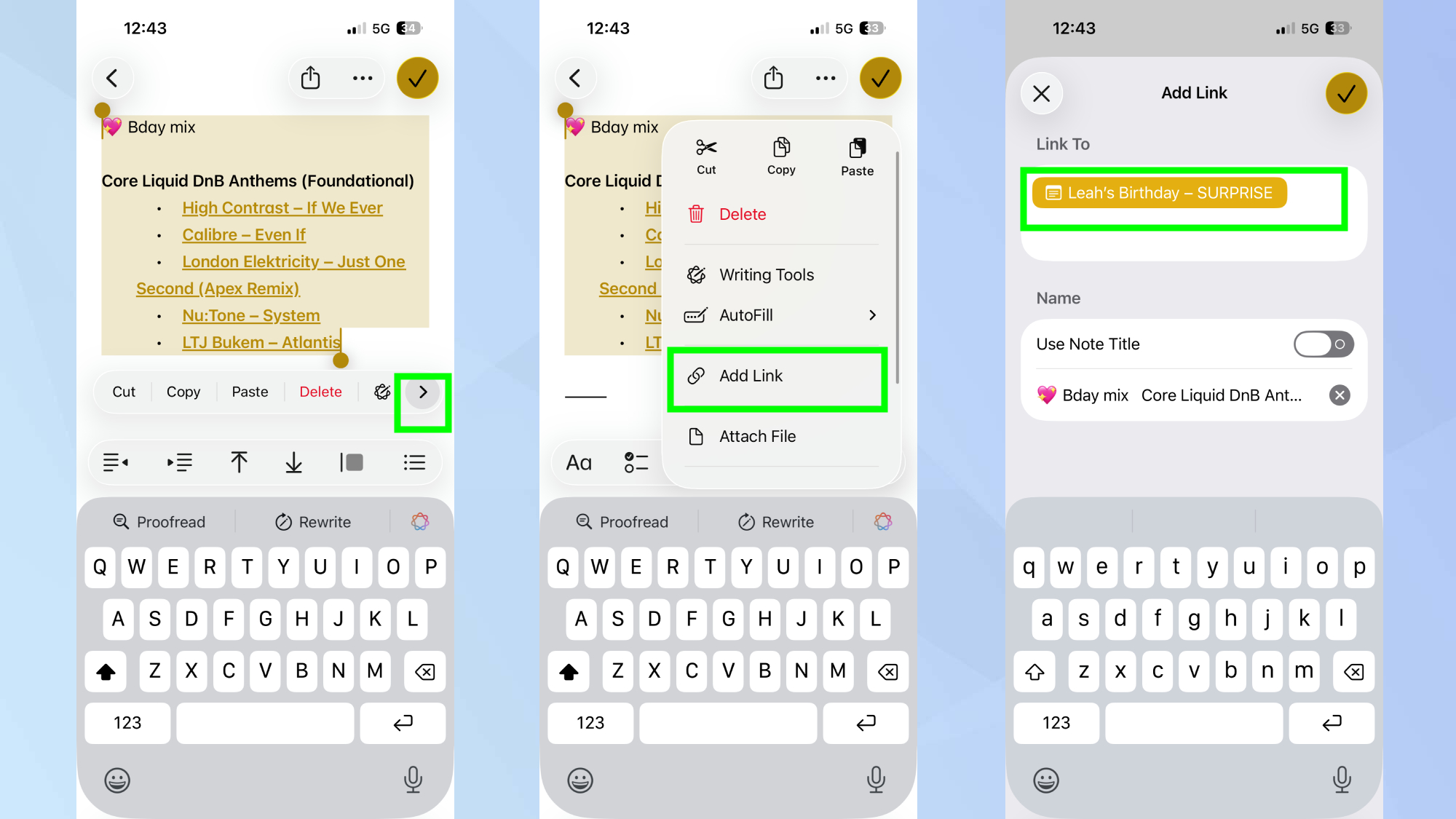 如何在 iPhone 上将备忘录链接起来